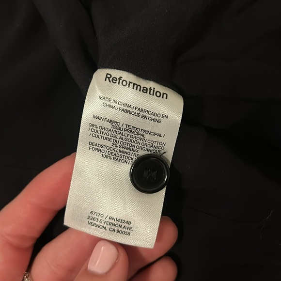 Reformation Button Down Blouse - Picture 3 of 4